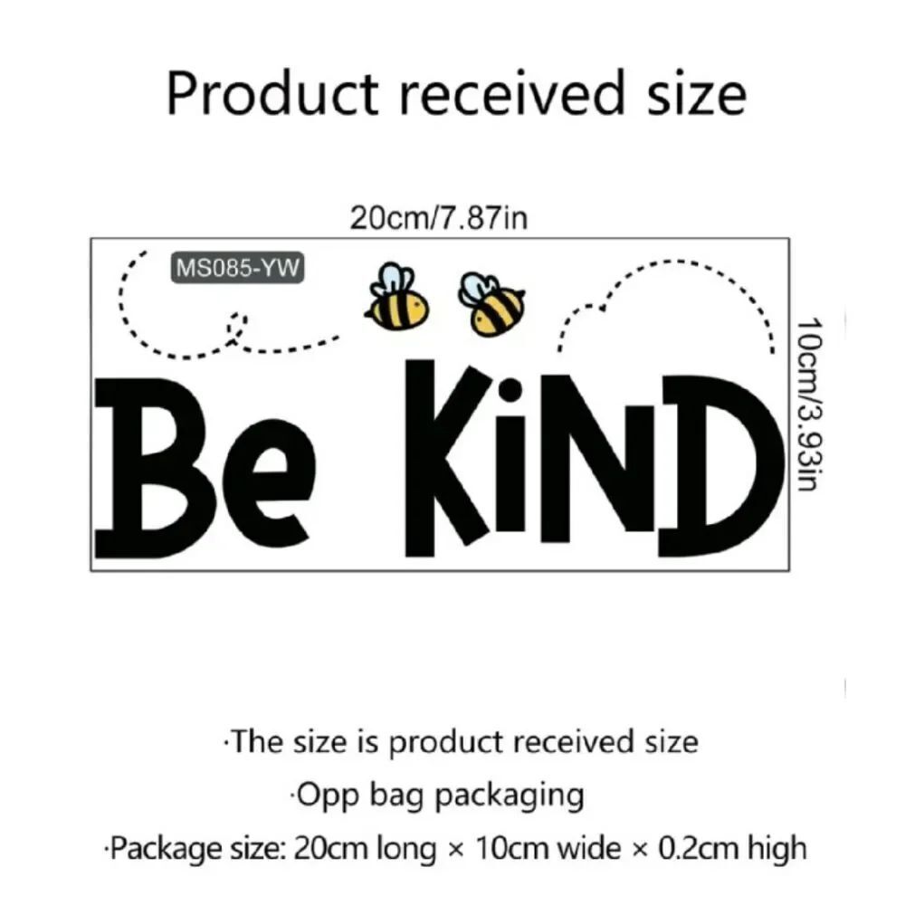 Be Kind 🐝 Wall/Mirror Sticker - Picture 2 of 5